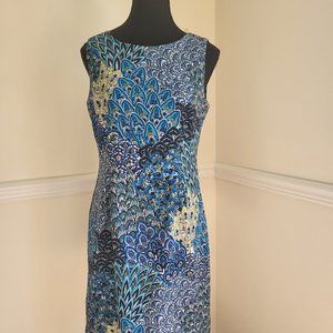 Laura Sleeveless Dress, Blue, Size 8